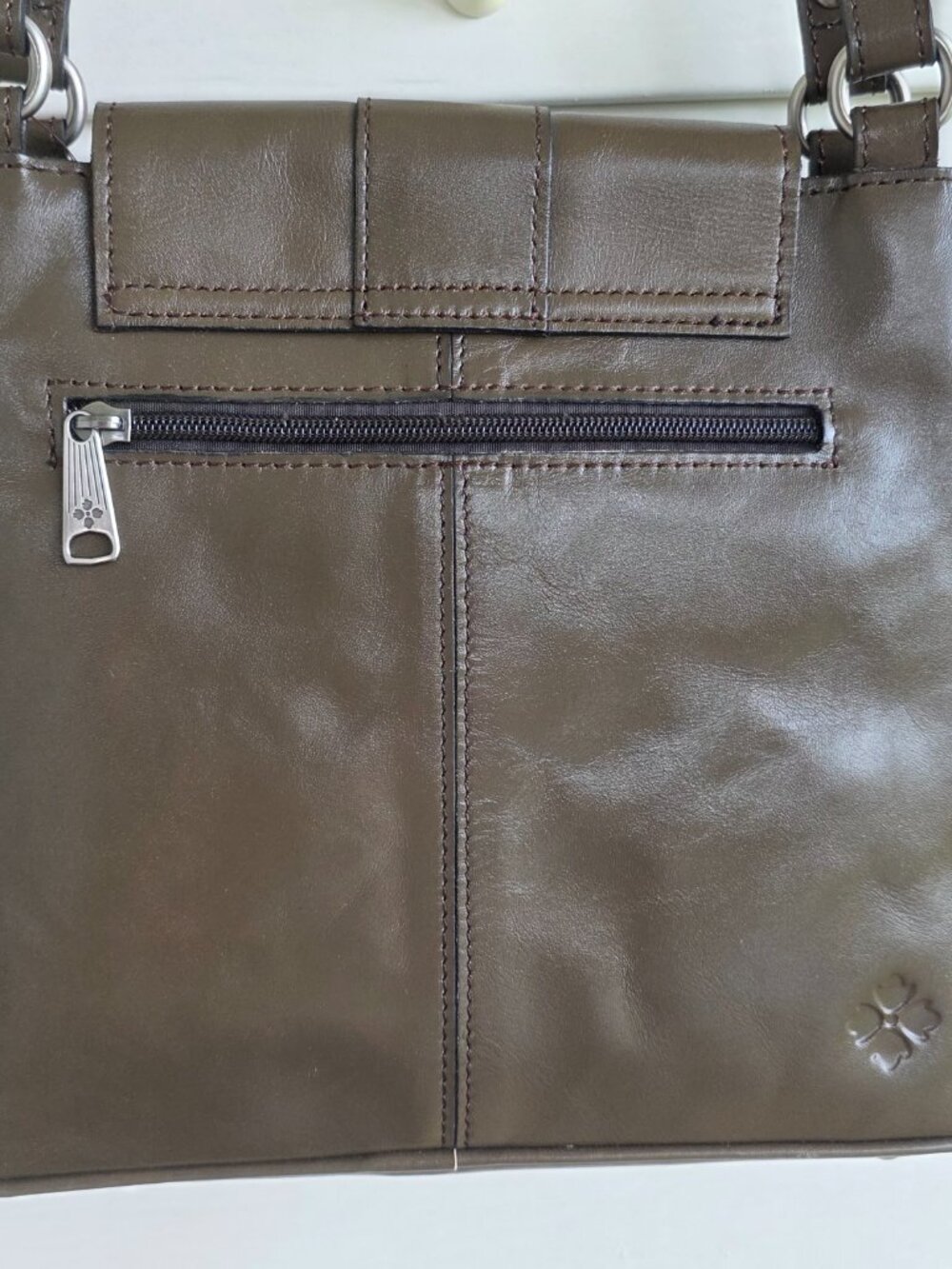 NWT Patricia Nash Larone shoulder bag mushroom brown - Picture 4 of 14